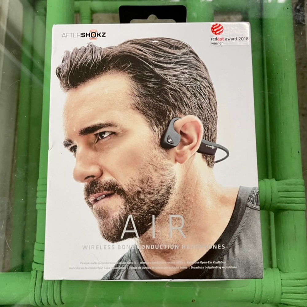 Aftershokz Air Wireless Bone Conduction Headphones- Like New- Slate